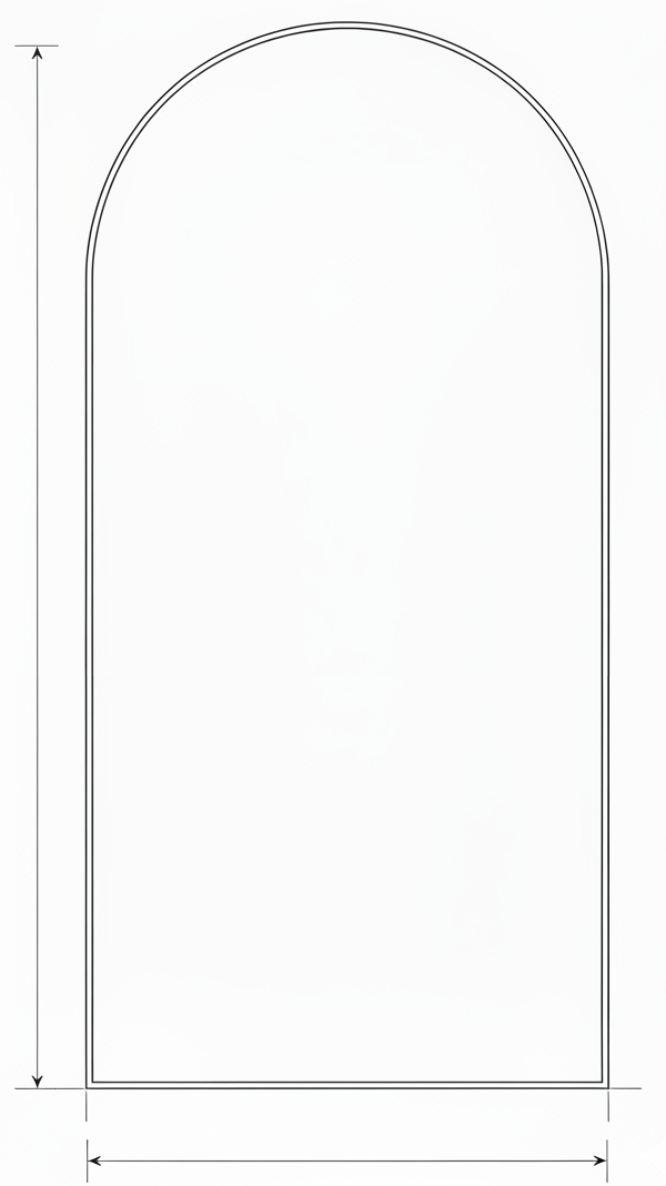 Schematische instructie boogcalculator